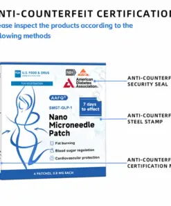 𝐀𝐀Ғ𝐐® Nano Μicroneedle Patch with SΜGT-G L P 1 & Matrixyl 3000
